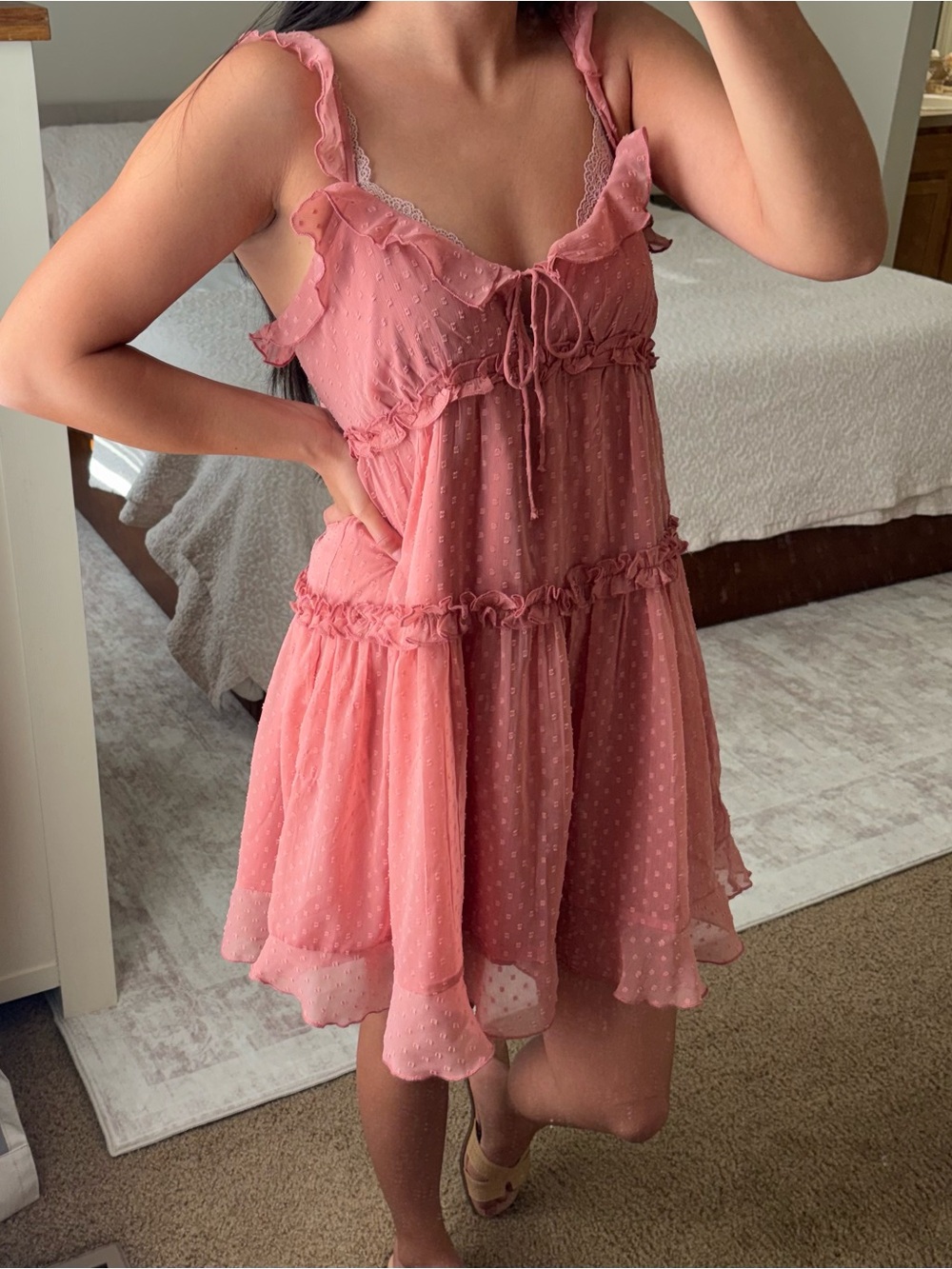 Patrons of Peace Women’s Ruffle Mini Dress